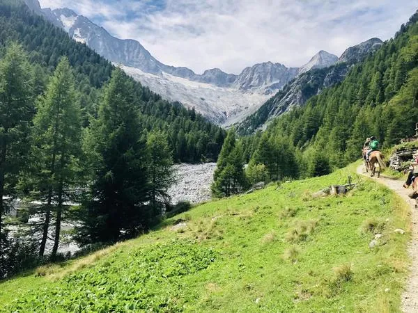 Passeggiata a cavallo in Valtellina ad Albosaggia