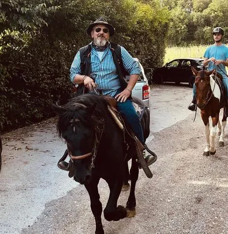 Passeggiata a cavallo sopra il Lago di Garda nel bresciano a Gavardo