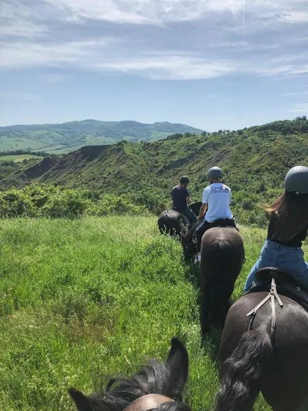 Passeggiata a cavallo e aperitivo a San Leo nell'entroterra di Rimini