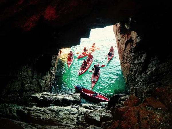 Kayak tour e snorkeling a Capo Coda Cavallo