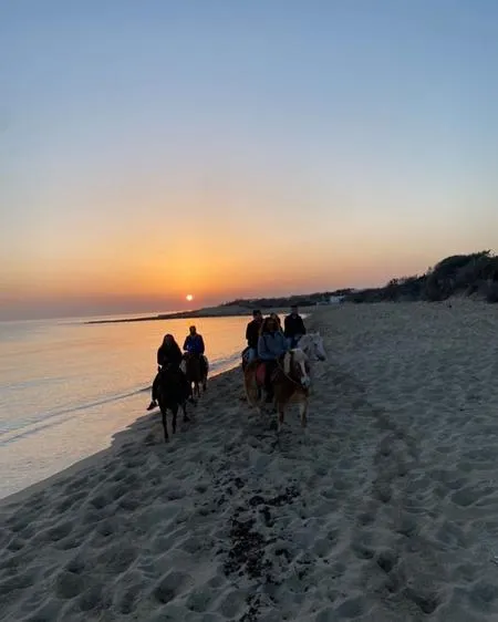 Passeggiata a cavallo in riva al mare a Porto Cesareo