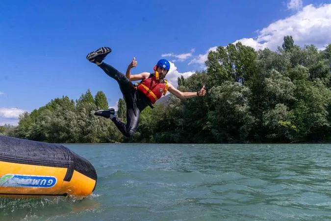 Rafting in Valtellina sull'Adda da Castione Andevenno