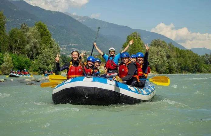 Rafting in Valtellina sull'Adda da Castione Andevenno