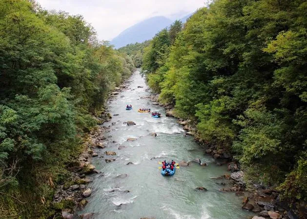 Rafting in Valtellina sull'Adda da Castione Andevenno