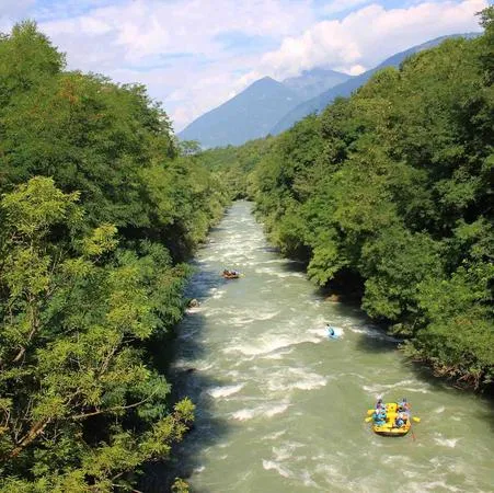 Rafting in Valtellina sull'Adda da Castione Andevenno