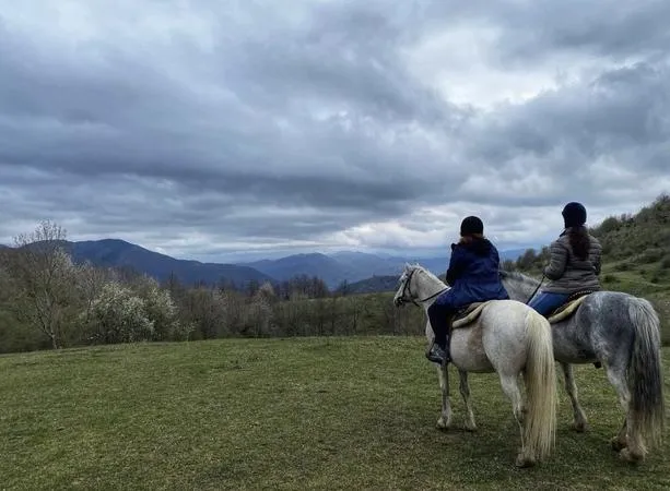 Passeggiata a cavallo sull'Alta Via dei Monti Liguri
