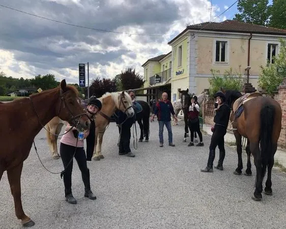 Passeggiata a cavallo sulle colline del Monferrato