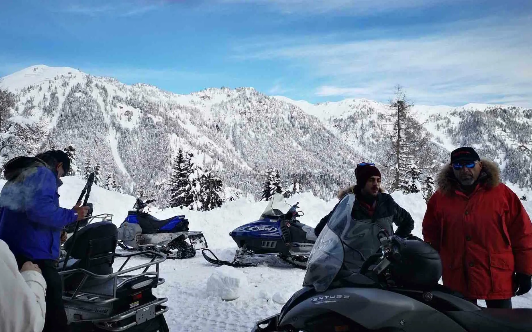 Escursione in motoslitta a Sauris