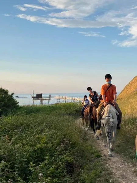 Passeggiata a cavallo in riva al mare a Punta Aderci da Vasto