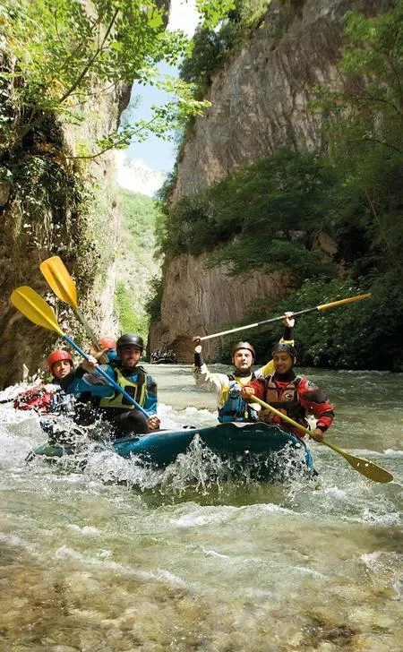 Rafting a Norcia sul fiume Corno