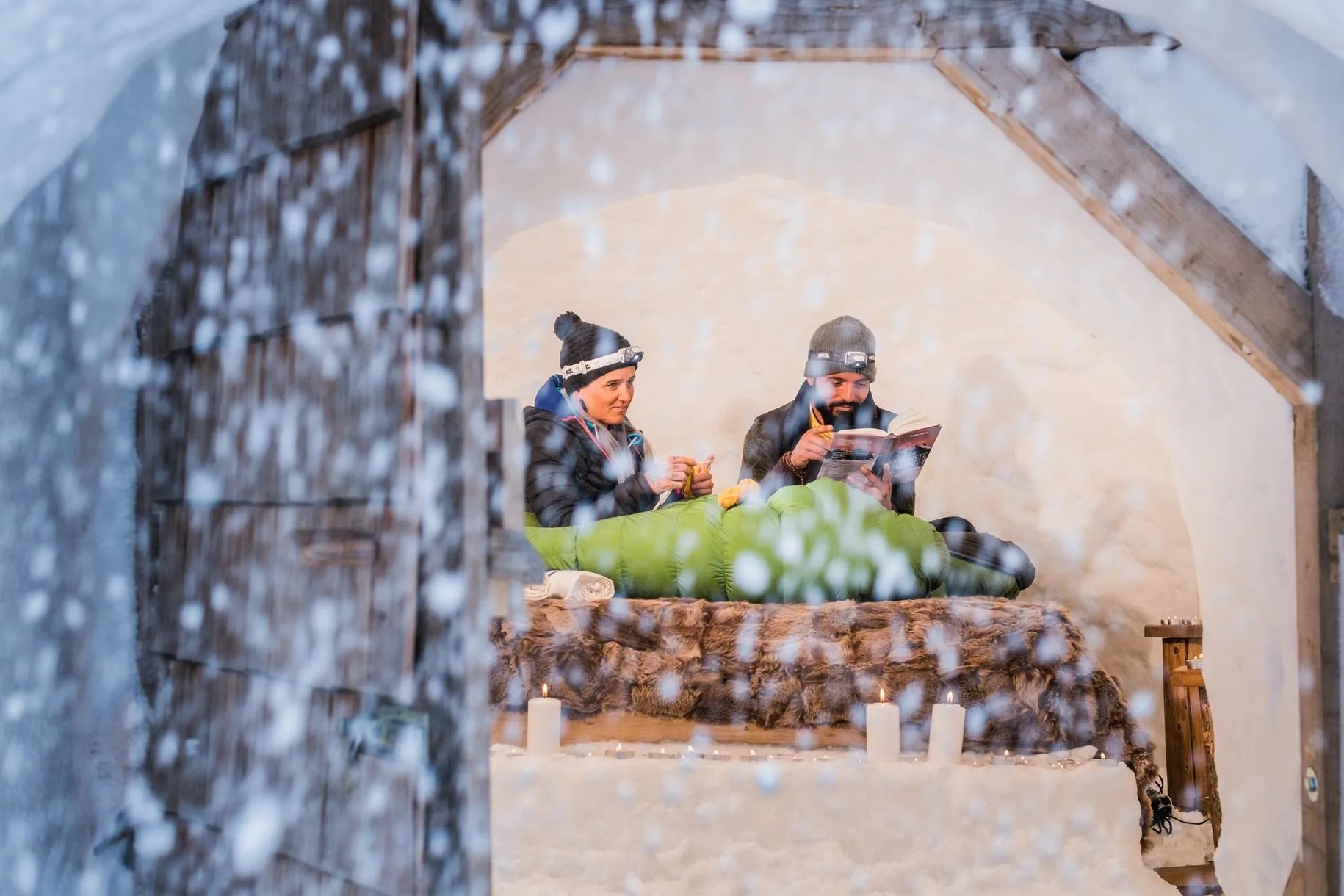 Notte in igloo in Valle Aurina con cena tipica