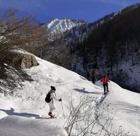 Gita in ciaspole da Ceresole Reale nel Parco del Gran Paradiso