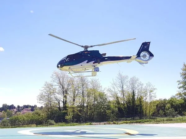 Giro in elicottero del Lago di Como da Cassina Rizzardi