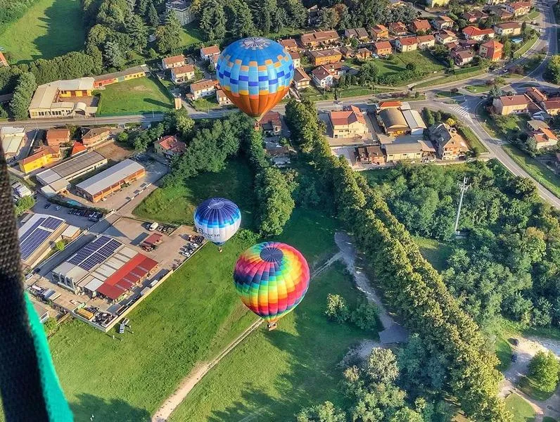 Volo in mongolfiera da San Colombano al Lambro fuori Milano