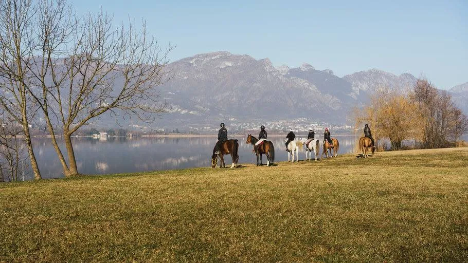 Passeggiata a cavallo panoramica sul Lago di Lecco