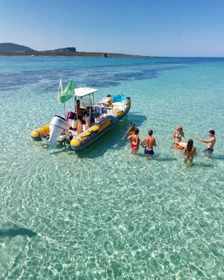 Escursione in gommone di mezza giornata con aperitivo all'Asinara