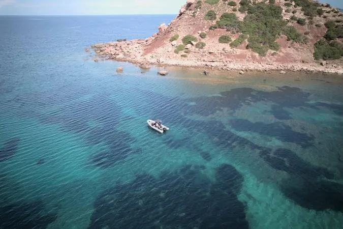 Mezza giornata in gommone nel parco naturale di Porto Conte con aperitivo