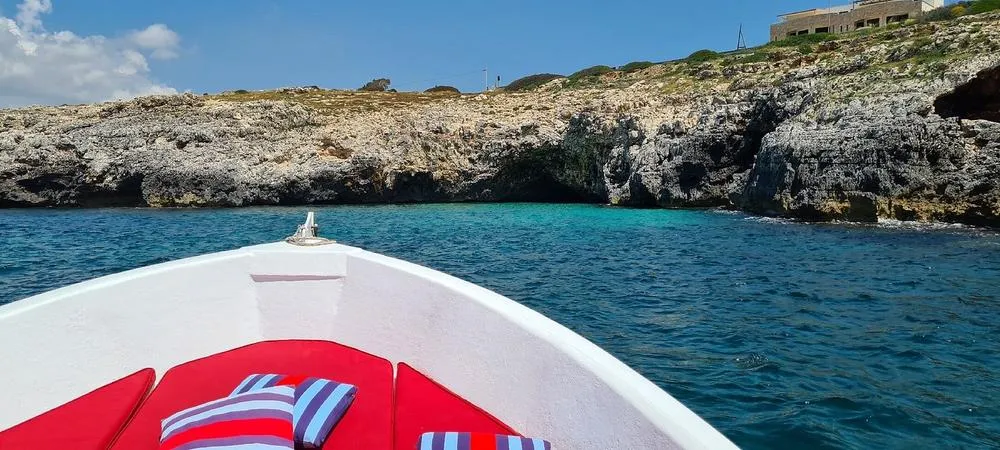Giro in barca di gruppo di 3 ore a Santa Maria di Leuca